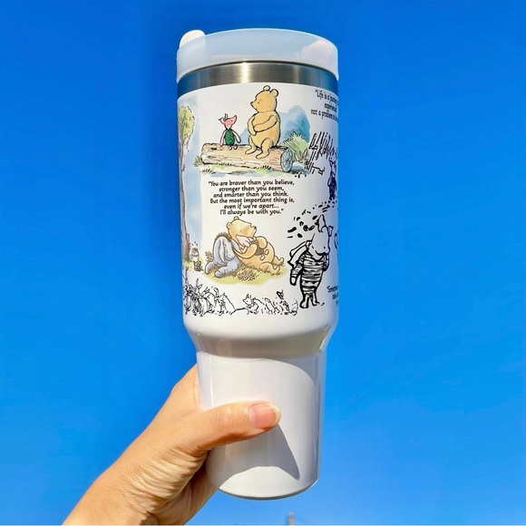 Hand Crafted Other - 40 oz Tumbler Disney Winnie the Pooh 40oz Mug Double wall stainless travel offic